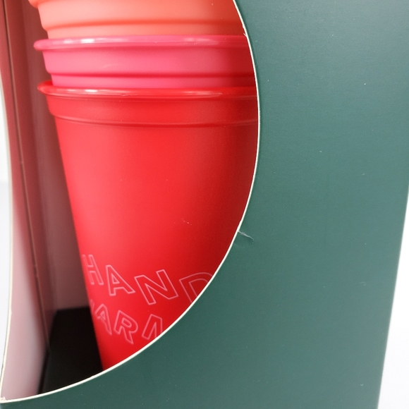 Starbucks 2019 Holiday 6pk Reusable 16oz Hot Cups - Picture 7 of 8